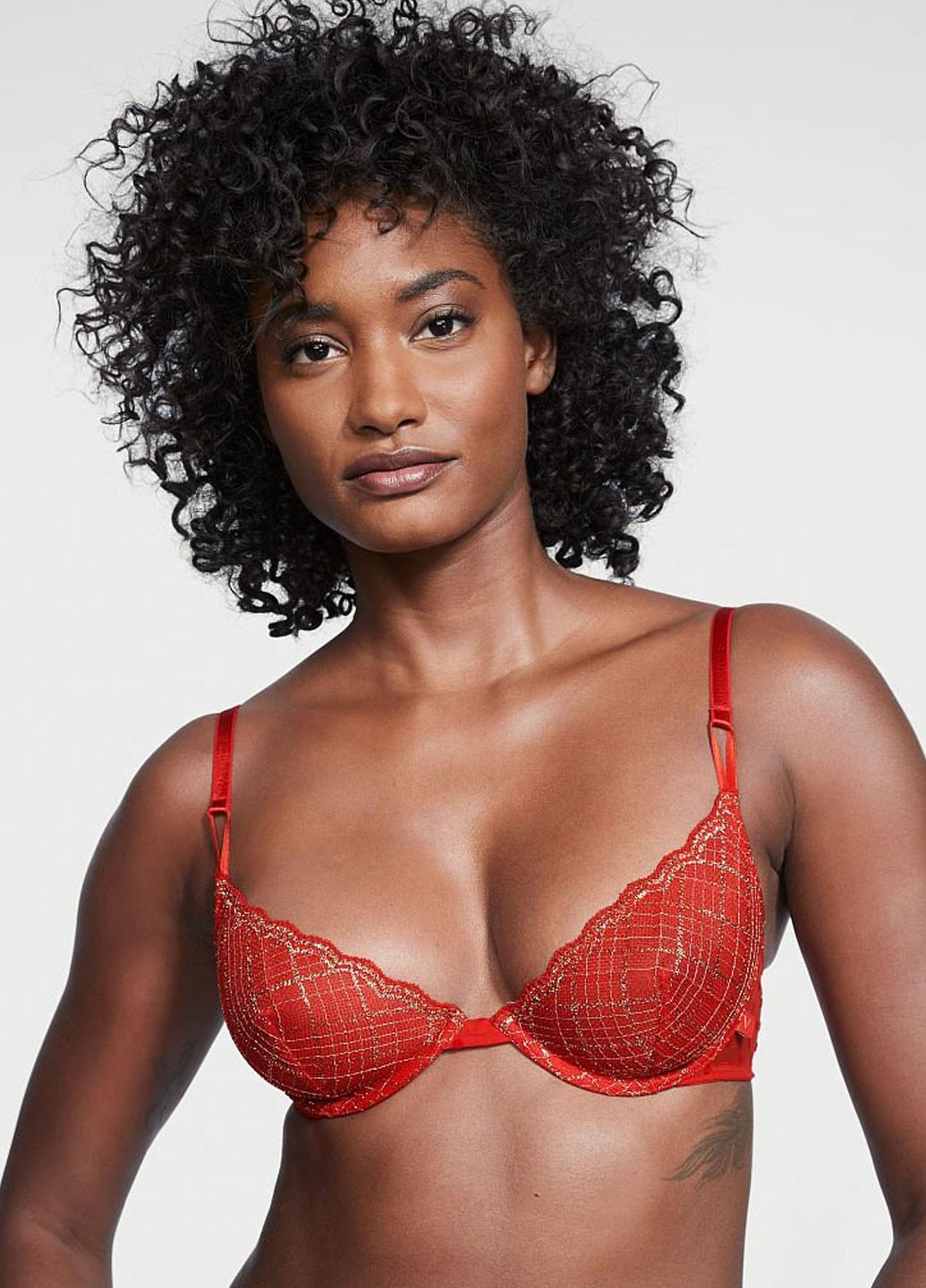 Бюстгальтер Victoria's Secret 34B Червоний (36000817560QBJ34B) - фото 1