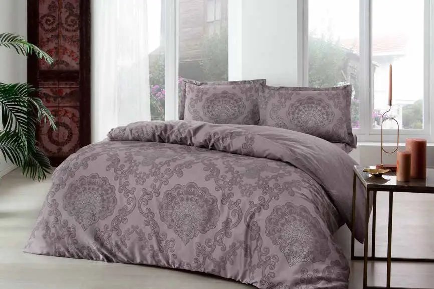 Постельное белье TAC Violet murdum v03 евро Фиолетовый (svt-2000022297165)
