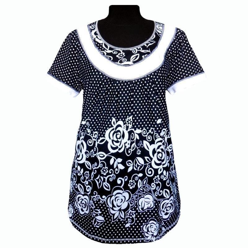 Туника женская купонная 649 Кружева р. 56/58 Темно-синий (1773558962)