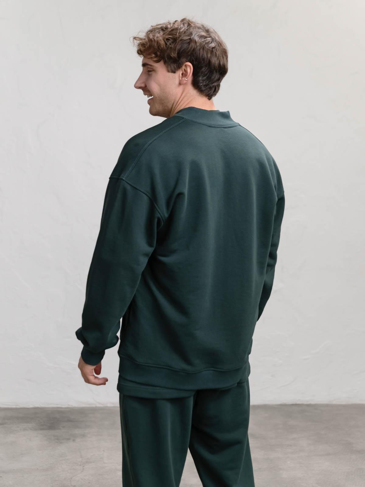 Бомбер чоловічий вільний FROMUS M/L Темно-зелений (1126-60) - фото 4 Бомбер чоловічий вільний FROMUS M/L Темно-зелений (1126-60) - фото 4