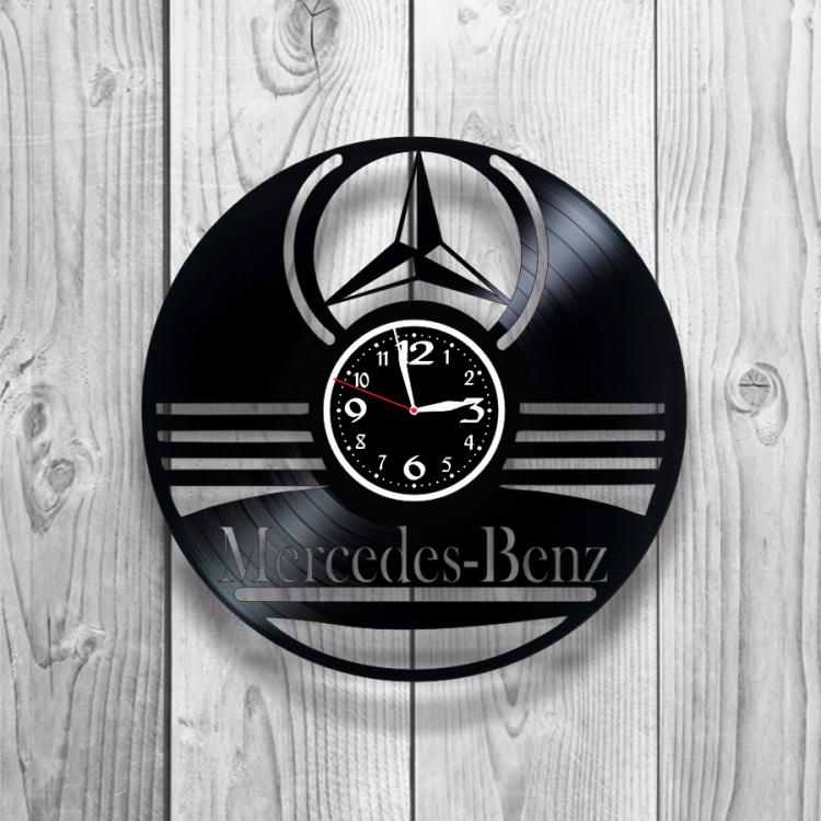 Часы настенные Mercedes-Benz 0470  из виниловой пластинки