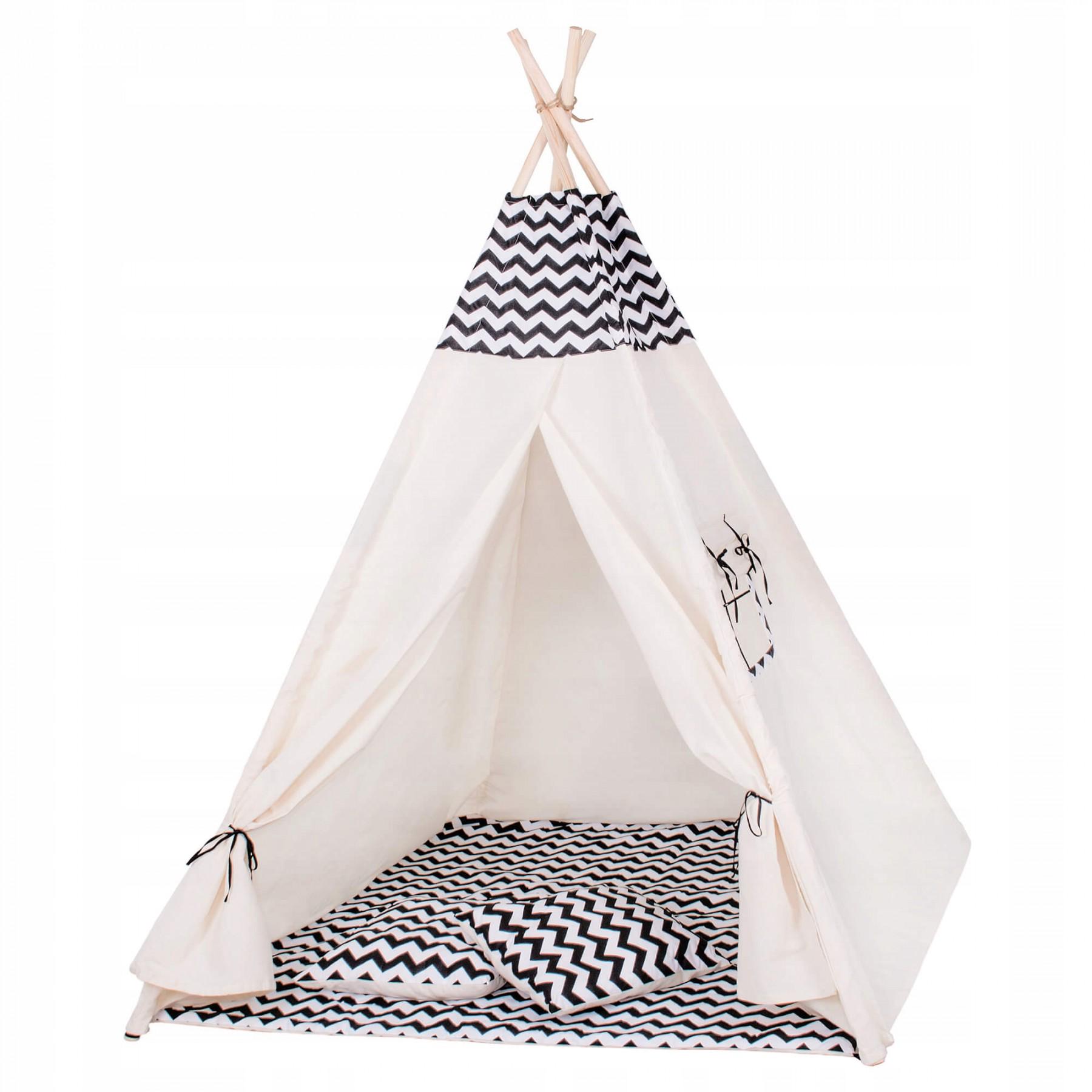 Детская палатка Springos Tipi XXL White/Black (TIP02) Детская палатка Springos Tipi XXL White/Black (TIP02)