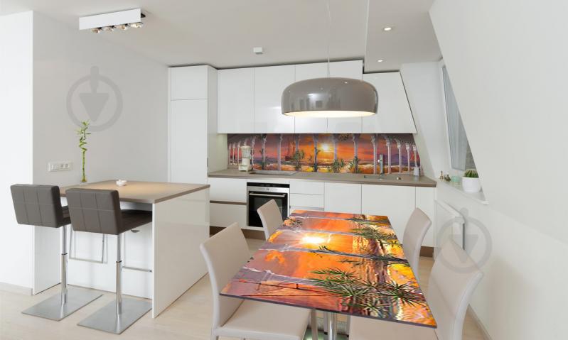 Наклейка виниловая на стол Zatarga «Красочный закат» 600х1200 мм Z180358st