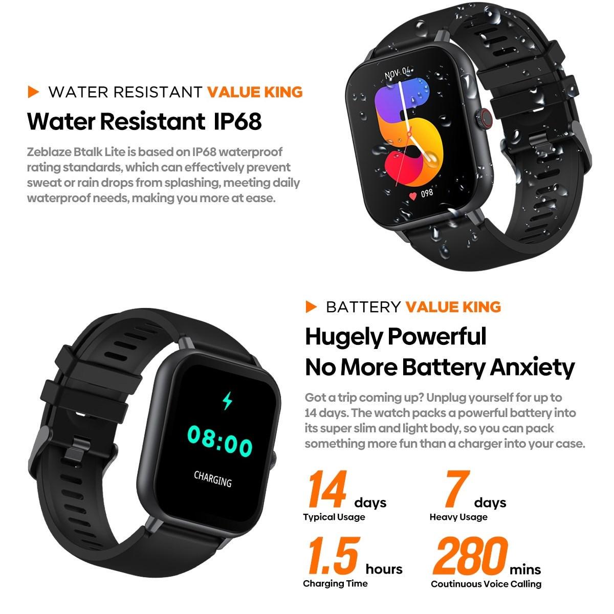 Смарт-годинник Zeblaze Btalk Lite Pink (25397405) - фото 9 Смарт-годинник Zeblaze Btalk Lite Pink (25397405) - фото 9