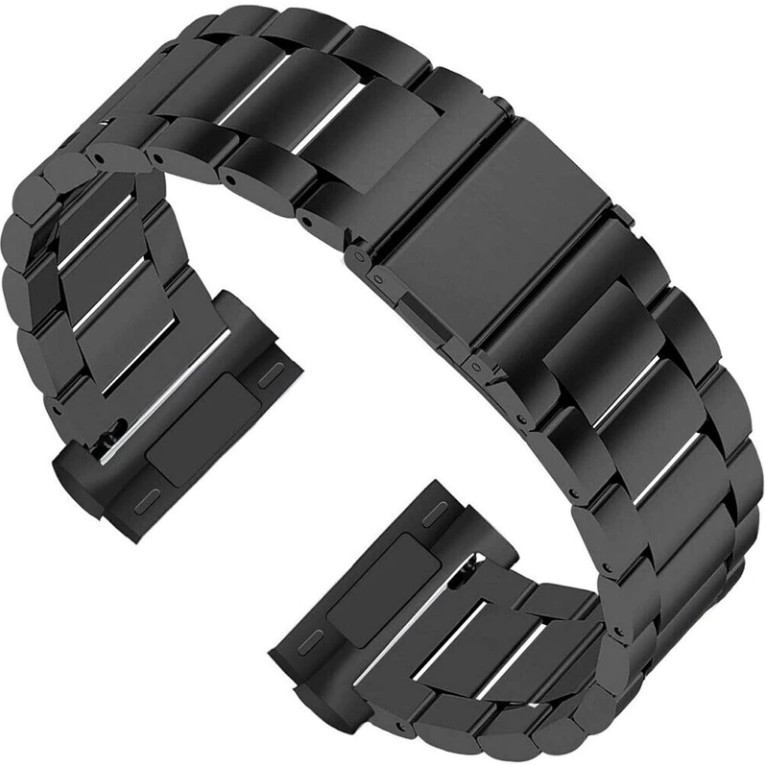 Металлический ремешок Primo для часов Fitbit Versa 3/Fitbit Sense Black