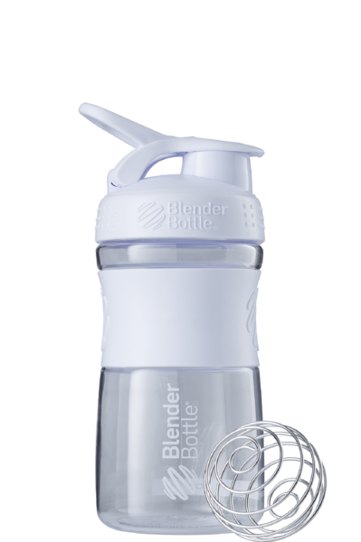 Шейкер спортивный Blender Bottle SportMixer Flip 590 ml White (18067468) - фото 2