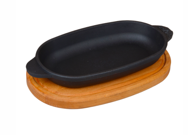 Сковорода Brizoll з доской 180х100х25 мм (H1810-Д)