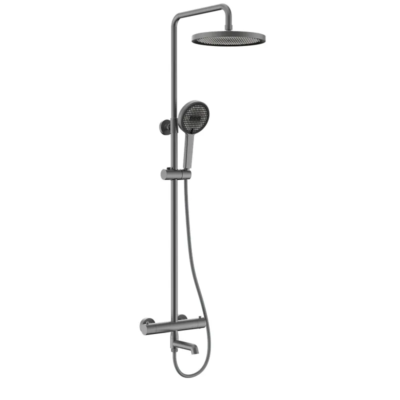 Душевая колонна с термостатическим смесителем KOER KB-57029-07 3 функции Графит (KR5498)