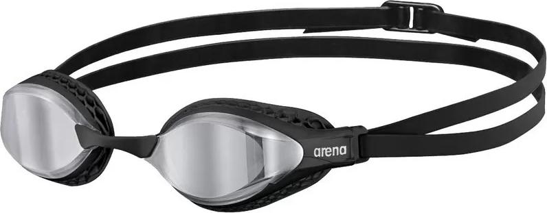 Очки для плавания Arena AIR-SPEED MIRROR серебряно-черные 003151-100