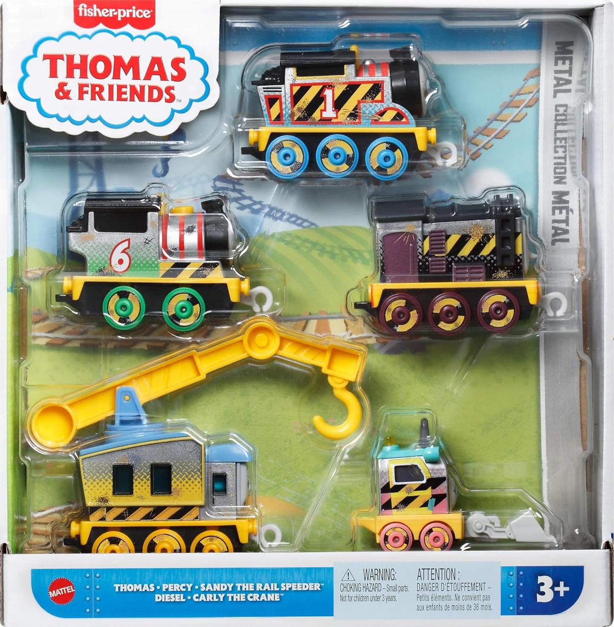 Набор металлических поездов Thomas & Friends Construction Crew Fisher-Price 5 шт.