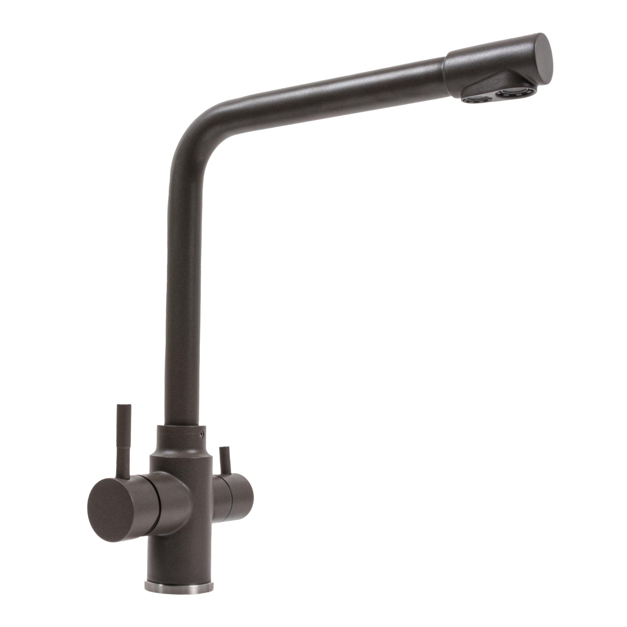 Смеситель для кухни Platinum KT 8201 8626 PLS-A41076 на две воды Коричневый (210408)