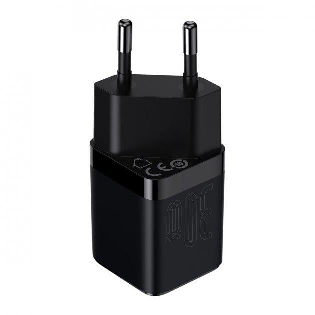 Зарядний пристрій Baseus GaN3 PD3.0 30 W 3 A Black (CCGN010101) - фото 6 Зарядний пристрій Baseus GaN3 PD3.0 30 W 3 A Black (CCGN010101) - фото 6