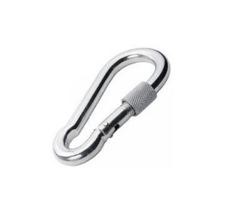 Карабин с фиксатором 8 мм*80 мм Карабин с фиксатором 8 мм*80 мм