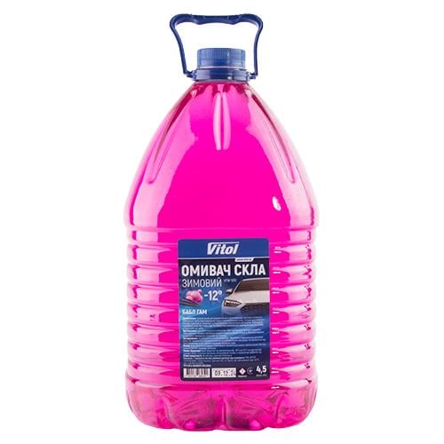 Омыватель стекла зимний Vitol Бабл Гамм -12°С 4,5 л (23194467)