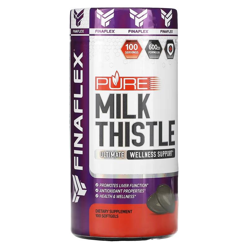 Витамины Finaflex Pure Milk Thistle 600 mg 100 Softgels (00000038431)