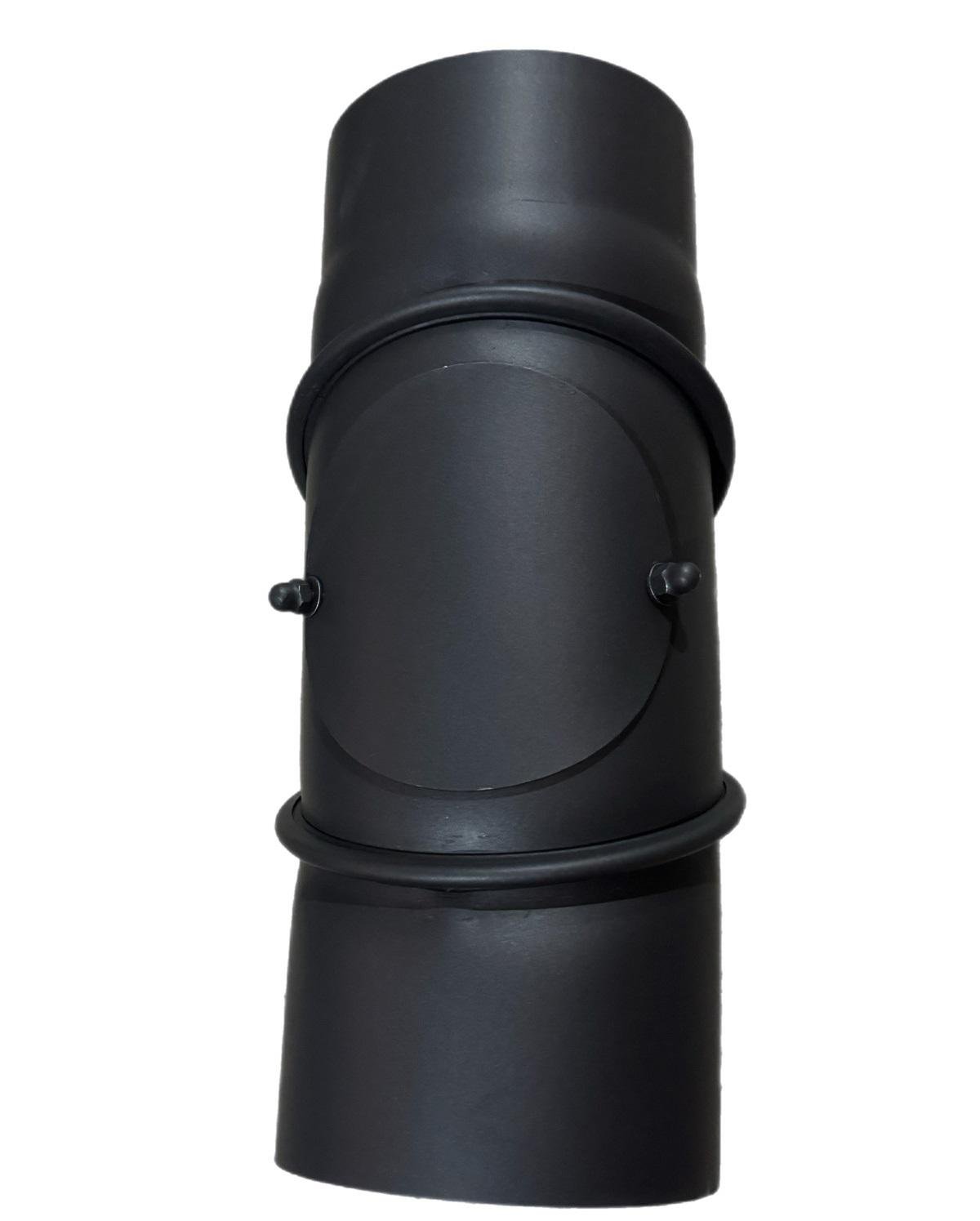 Колено регулируемуе Stahl System с очисткой Ø 120 мм 90° сталь 2 мм (02536) - фото 3