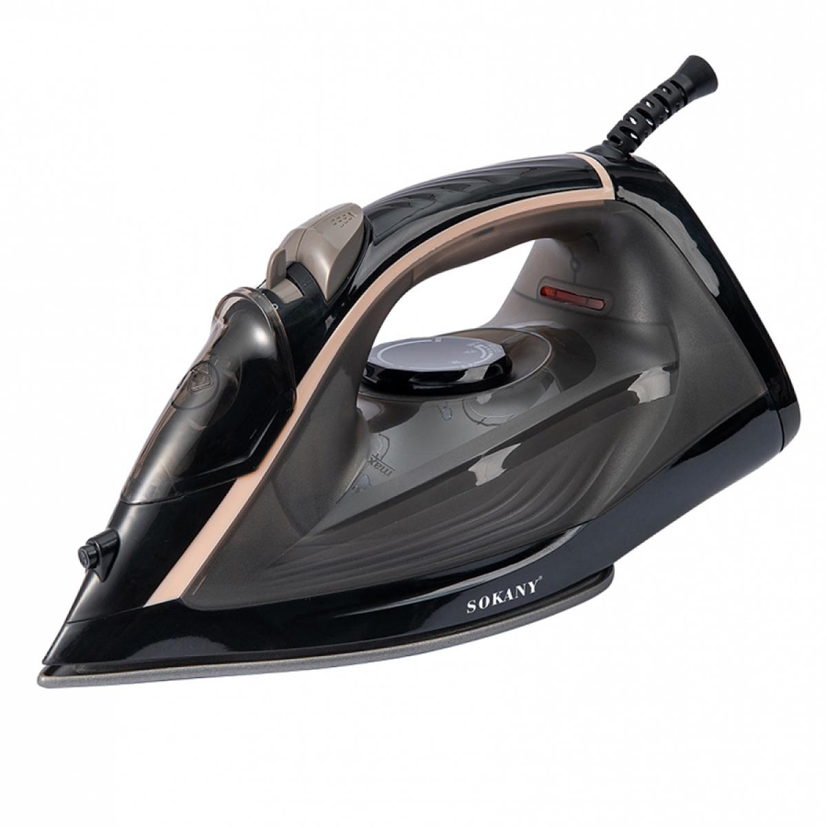 Утюг Sokany SK-YD-2098 с керамической подошвой и системой самоочистки Черный (SKYD2098B)