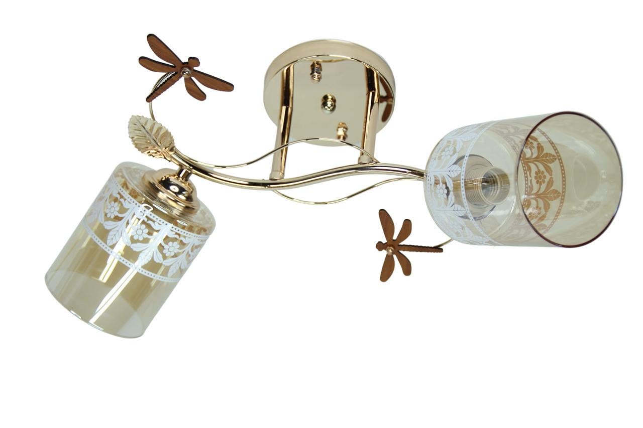 Люстра потолочная классическая SVLIGHT 9717-2 двухламповая Золото (1511456253)