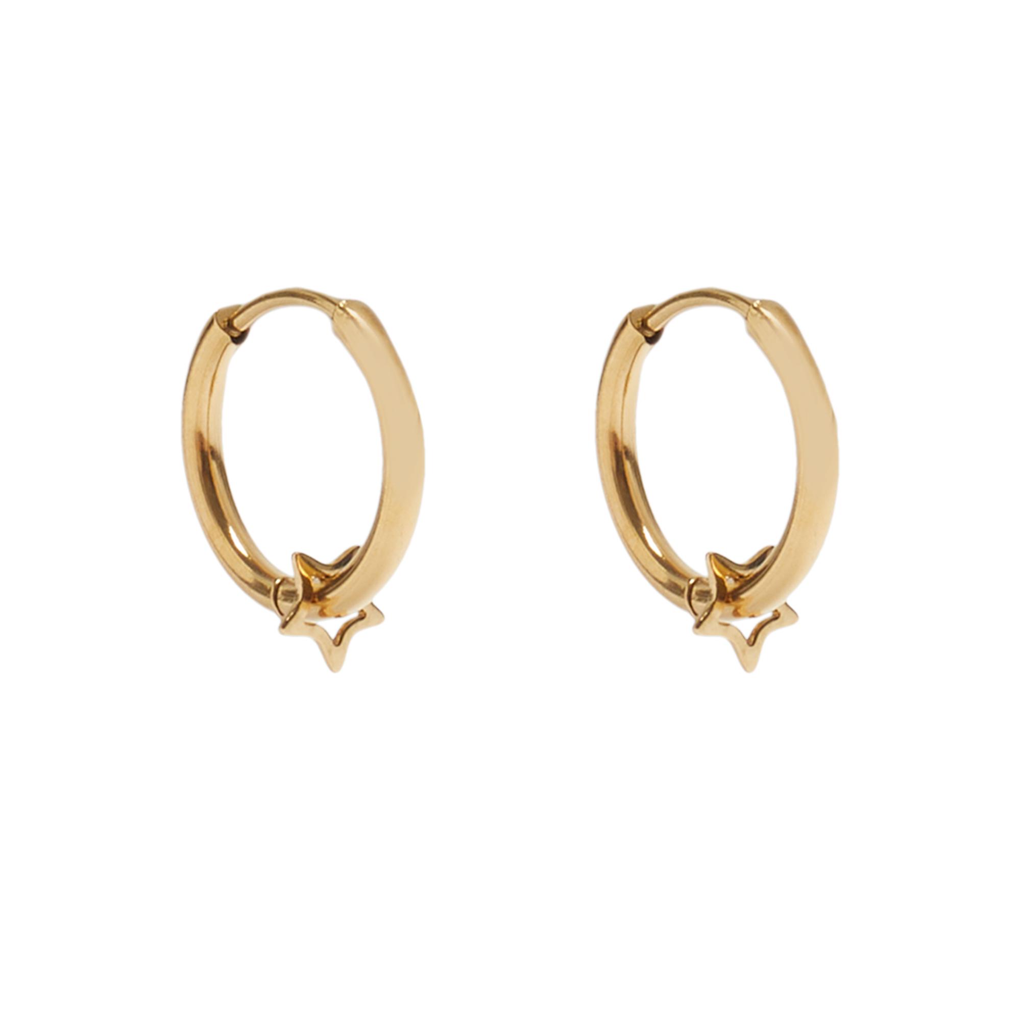 Серьги Унисекс Parfois 194362 ONE Золотой