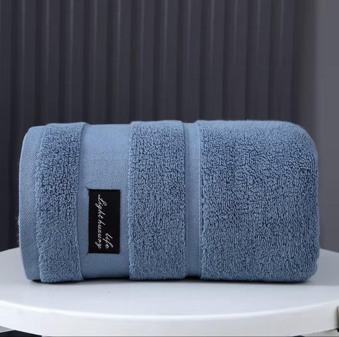 Набор полотенец Home Cosiness 2в1 140х70 см/74х34 см Синий (NR2in1BathBlueCosy) - фото 5 Набор полотенец Home Cosiness 2в1 140х70 см/74х34 см Синий (NR2in1BathBlueCosy) - фото 5