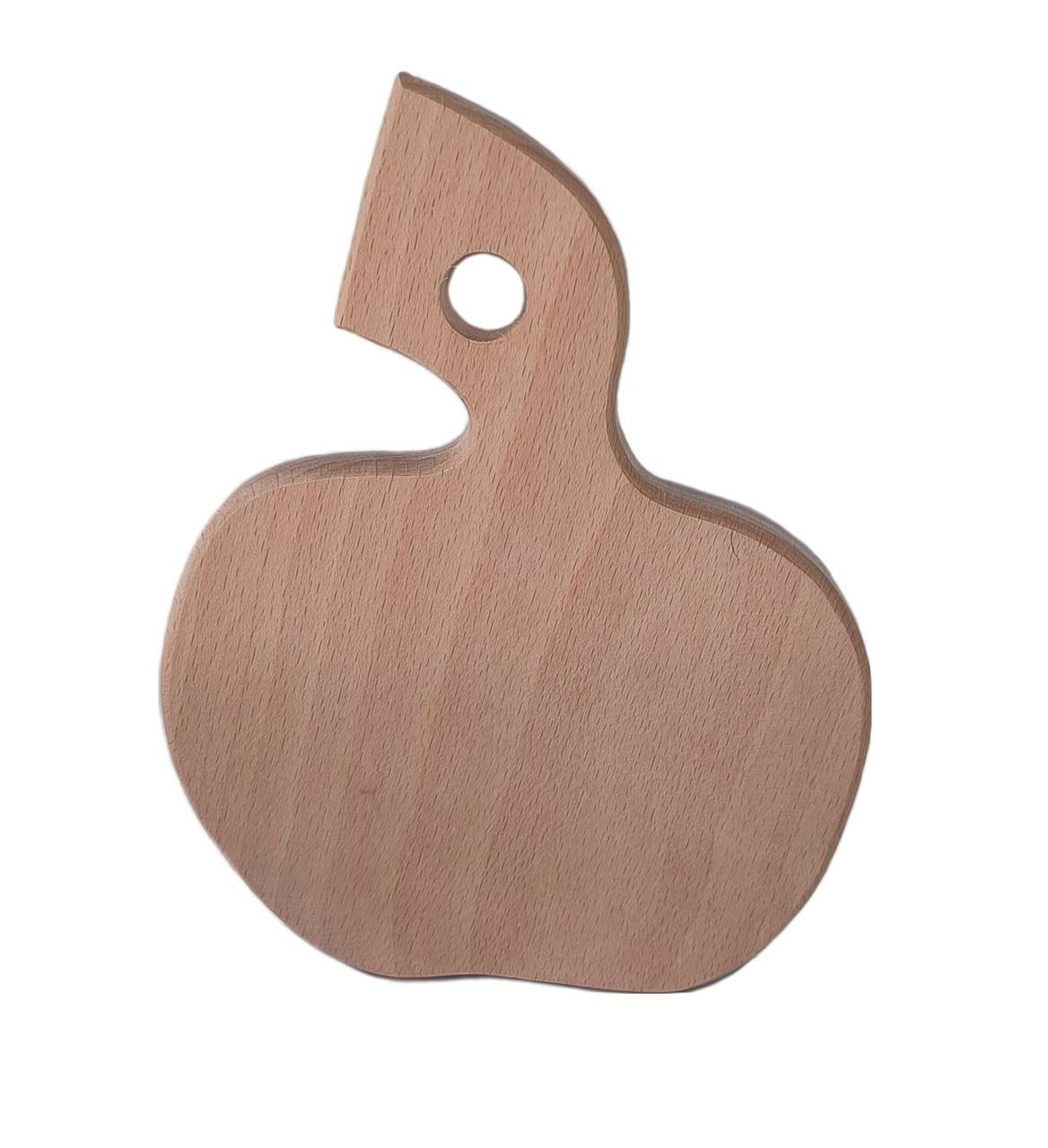 Заготовка для декупажу під фарбування та розпису дошка обробна Яблучко 19,5х15 см (737)