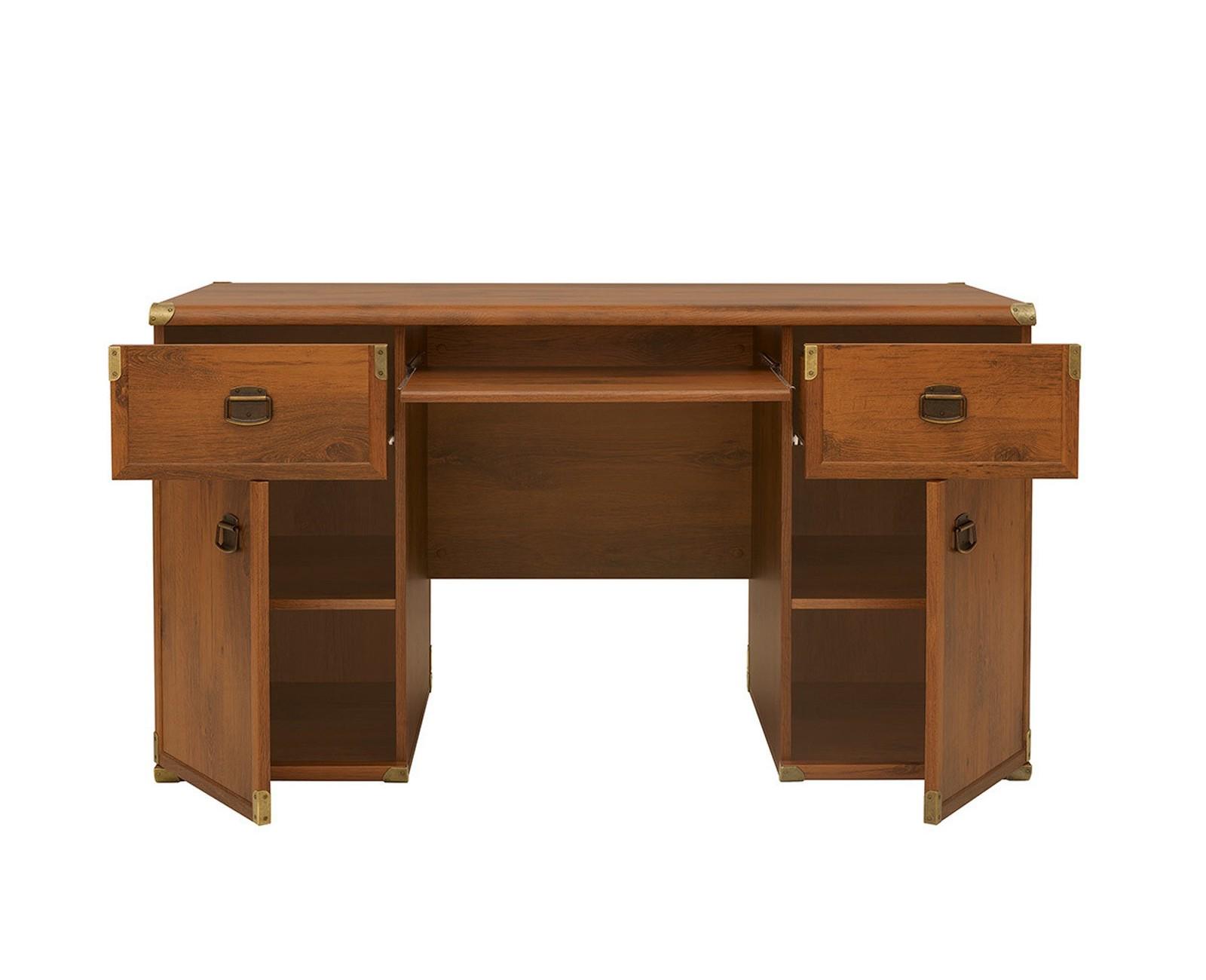 Стіл письмовий з ДСП Gerbor Індіана JBIU2d2s/140 Дуб шуттер (5742)