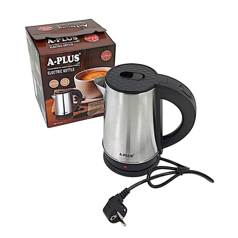 Электрочайник A-PLUS из нержавеющей стали 0,8л (EK-2139) - фото 3 Электрочайник A-PLUS из нержавеющей стали 0,8л (EK-2139) - фото 3