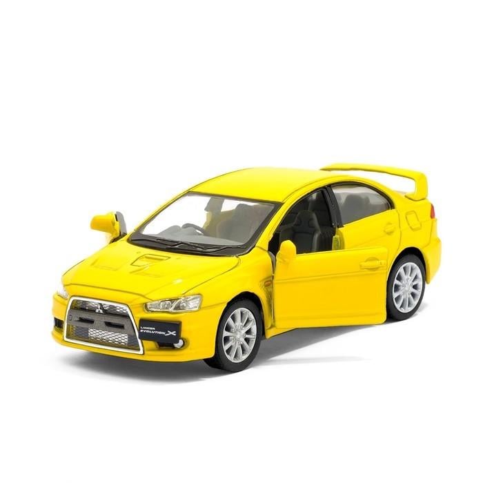 Автомодель легковая Kinsmart MITSUBISHI LANCER EVOLUTION X 1:36 5" Желтый