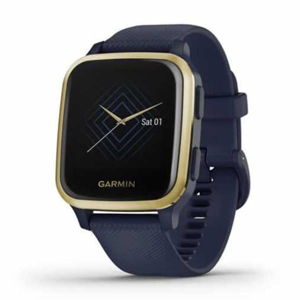Часы спортивные Garmin Venu Sq Navy Light Gold GPS (010-02426-12)