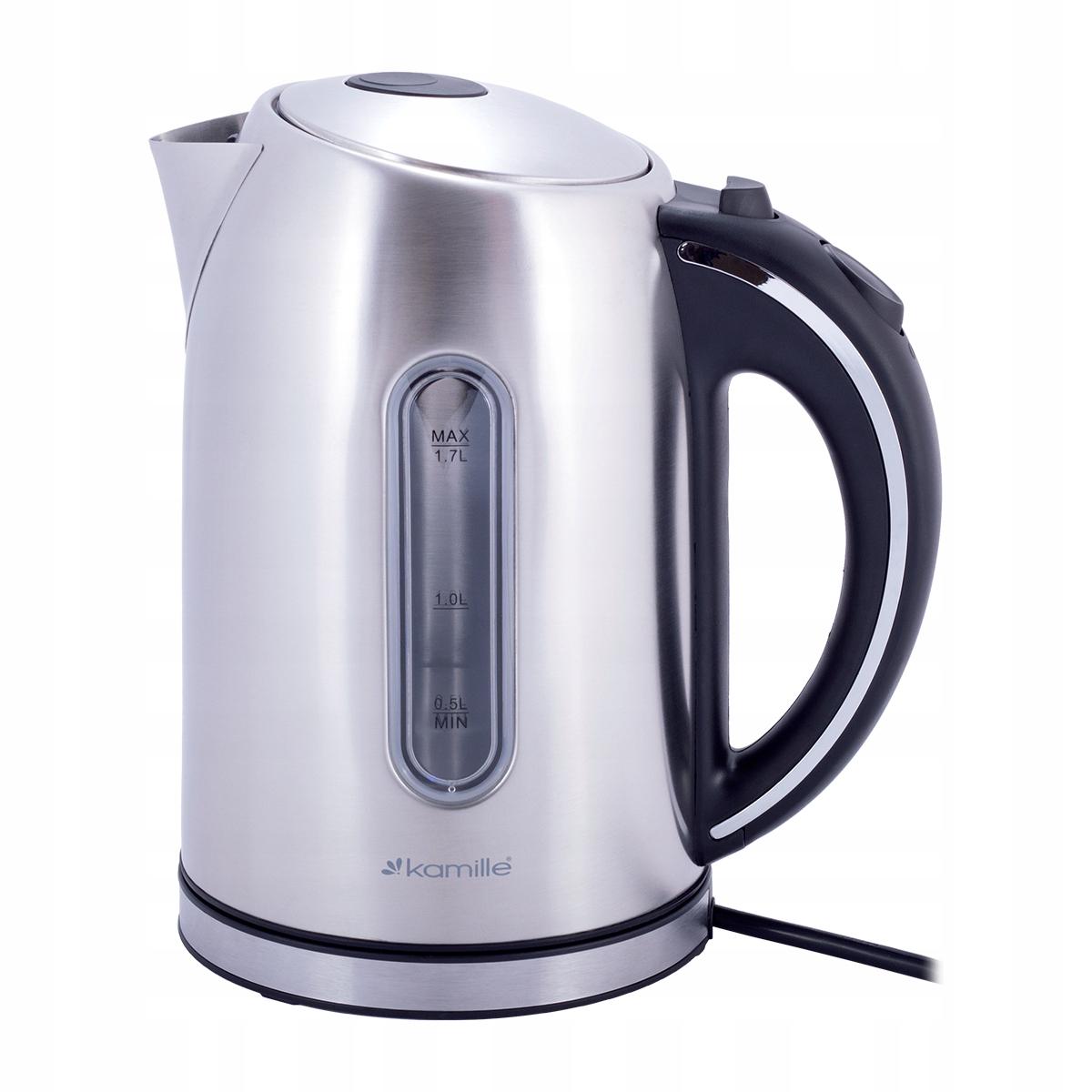 Електрочайник Kamille 1721 1,7 л з нержавіючої сталі з LED-підсвічуванням