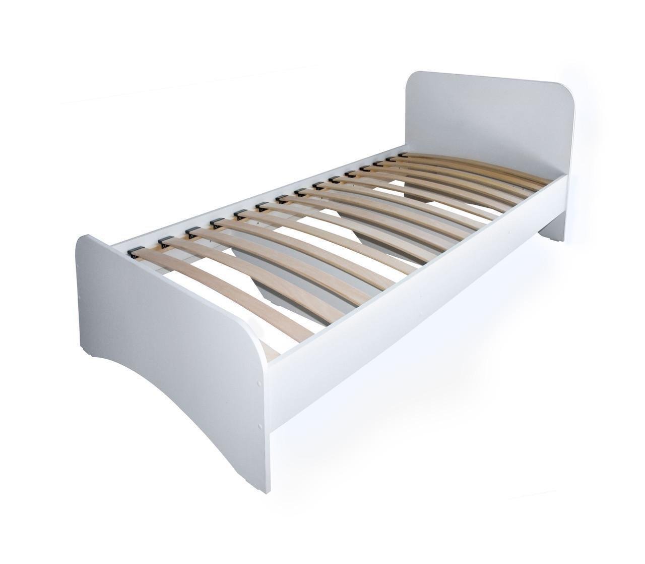 Ліжко МАКСІ-МЕблі Соня 1900х700 Білий гладкий (10480)