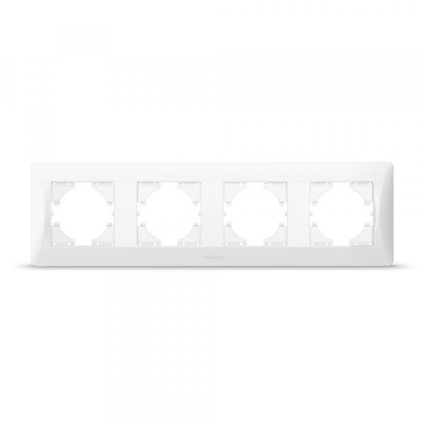 Рамка Videx на 4 місця горизонтальна Білий