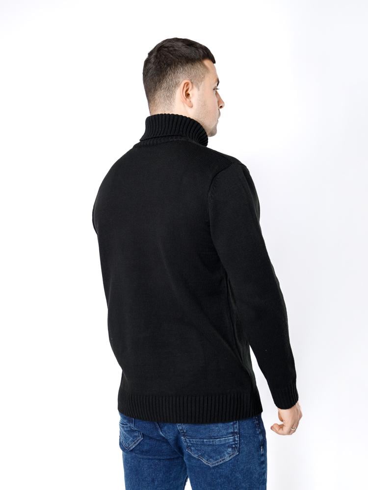 Свитер мужской ЦБ-00233234 р. 48 Черный (SKT000941040) - фото 5 Свитер мужской ЦБ-00233234 р. 48 Черный (SKT000941040) - фото 5