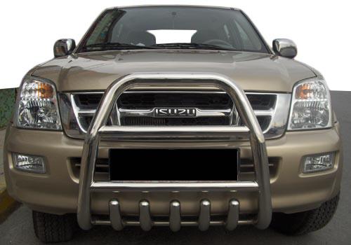 Передняя защита QT007 CAN для Isuzu D-Max 2011-2019 гг. нержавеющая сталь Хром