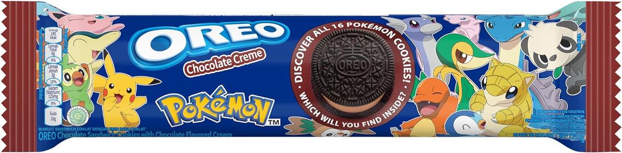Печенье OREO Pokemon Chocolate Creme Sandwich Cookie 119,6 г (2226612672)
