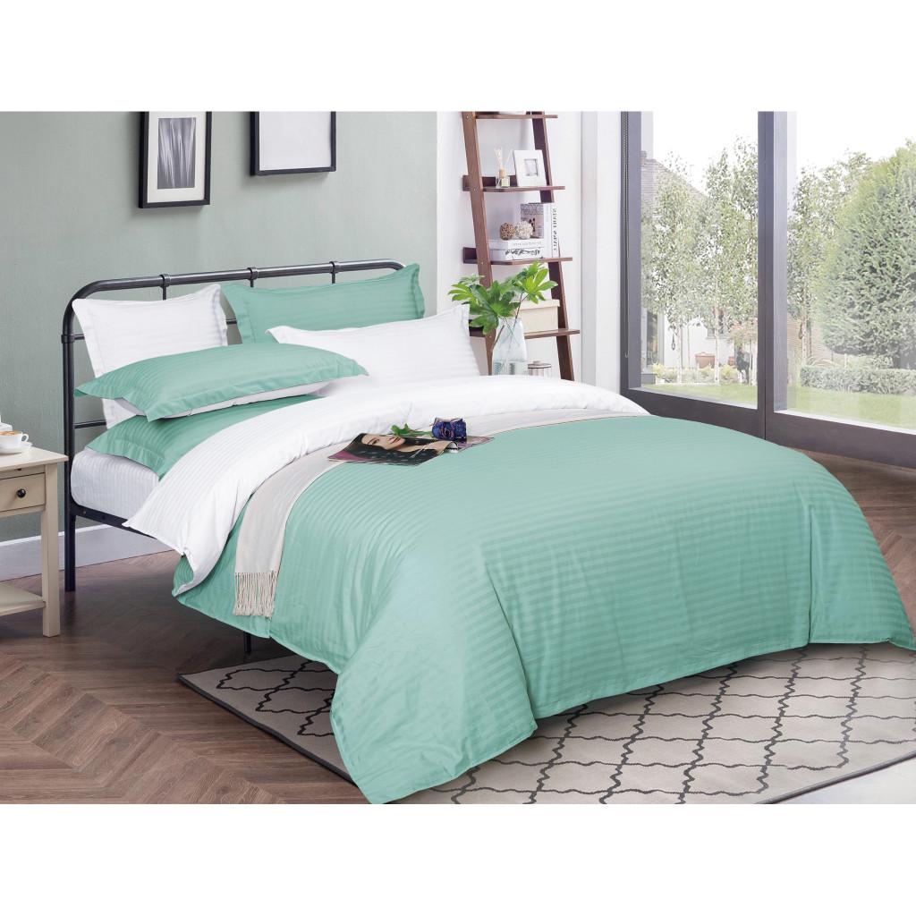 Комплект постельного белья MirSon 30-0014+30-0001 Garbine satin-stripe евро 200х220 см (2200005259900)