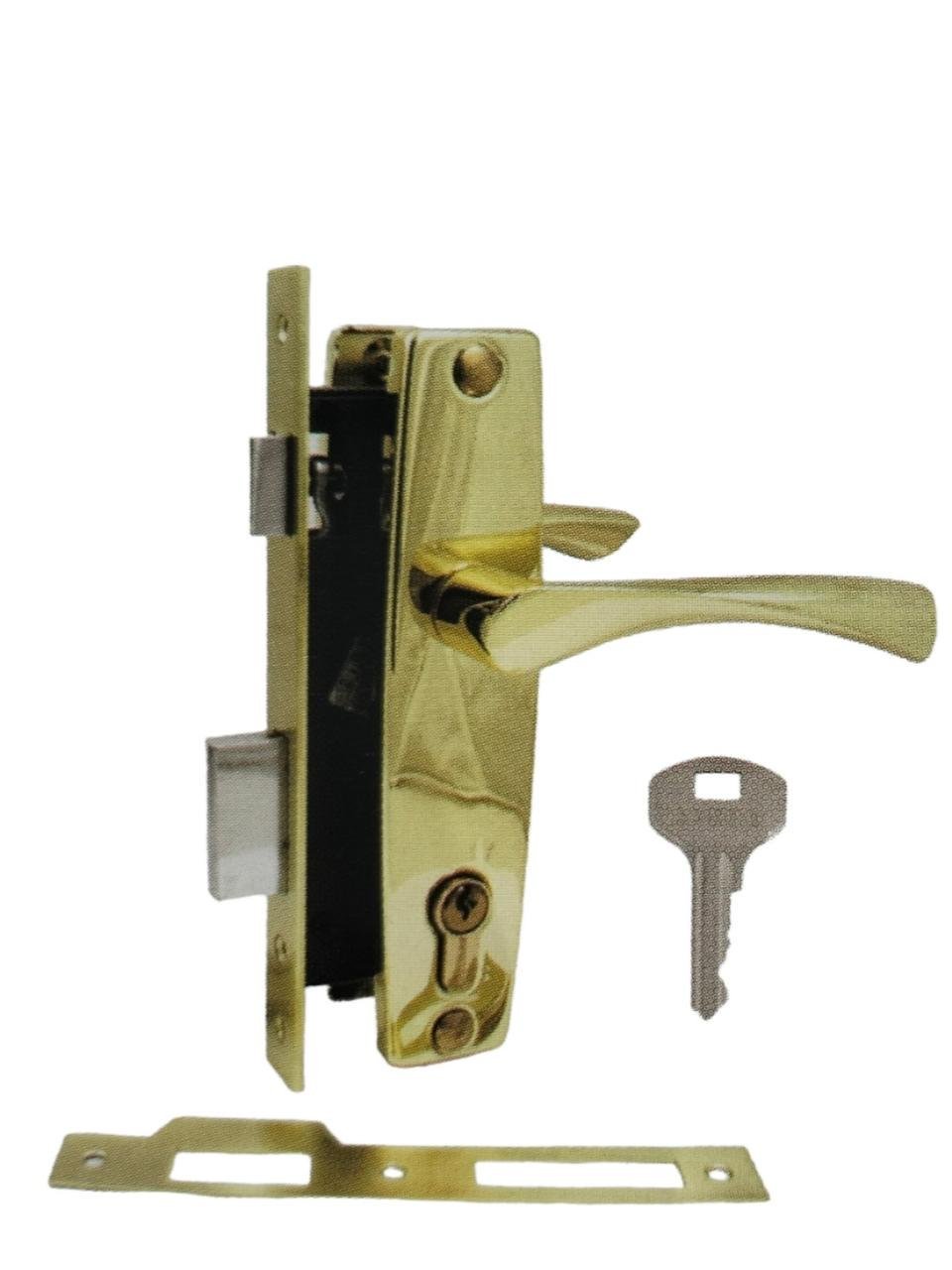 Замок врезной Apecs 1323/60 AL G с ручками (1689399261)