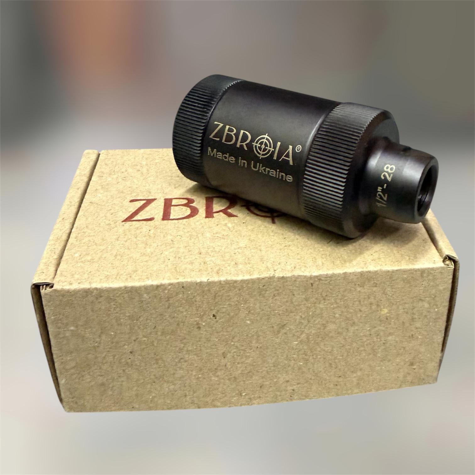 Пламягаситель ZBROIA для AR-15 .223 Rem/5,56x45 резьба 1/2"-28 UNEF (Z8.5.16.002)