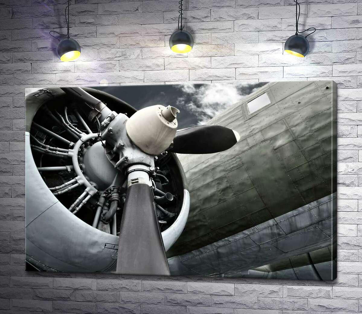 Картина ArtPoster Гігантські розміри пропелера літака 130x86 см Модуль №1 (000988)