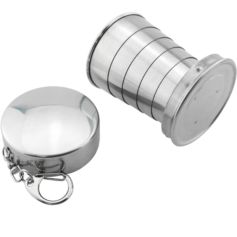 Стаканчик походный складной из нержавеющей стали (116)