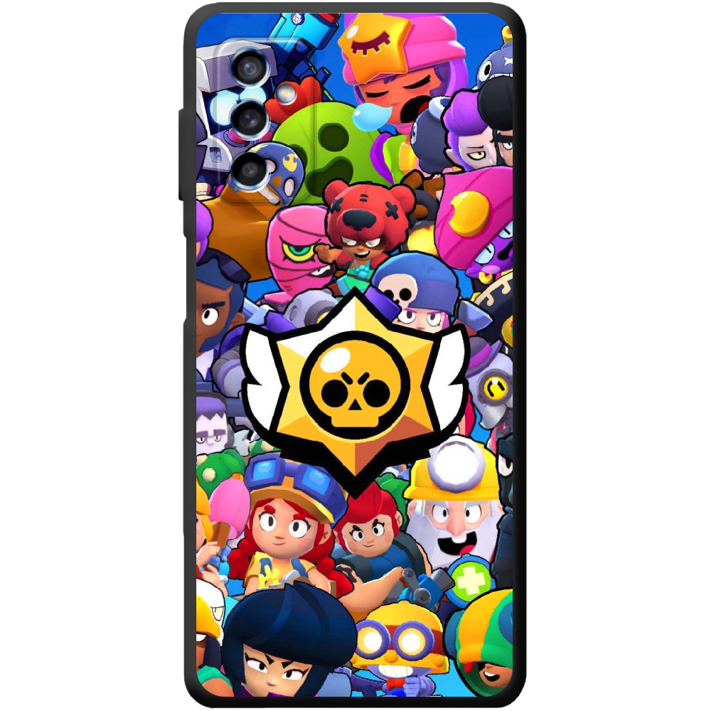Чохол BoxFace Samsung Galaxy M52 (M526) Brawl Stars Чорний силікон (43657-up2389-43763)