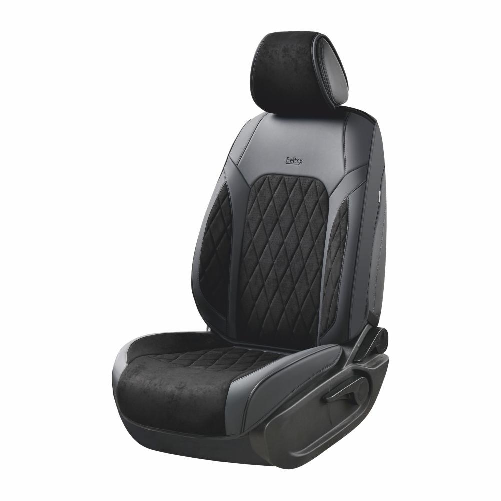 Комплект 3D чехлов для передних сидений Beltex Malibu 2 шт. Black (BX89110)
