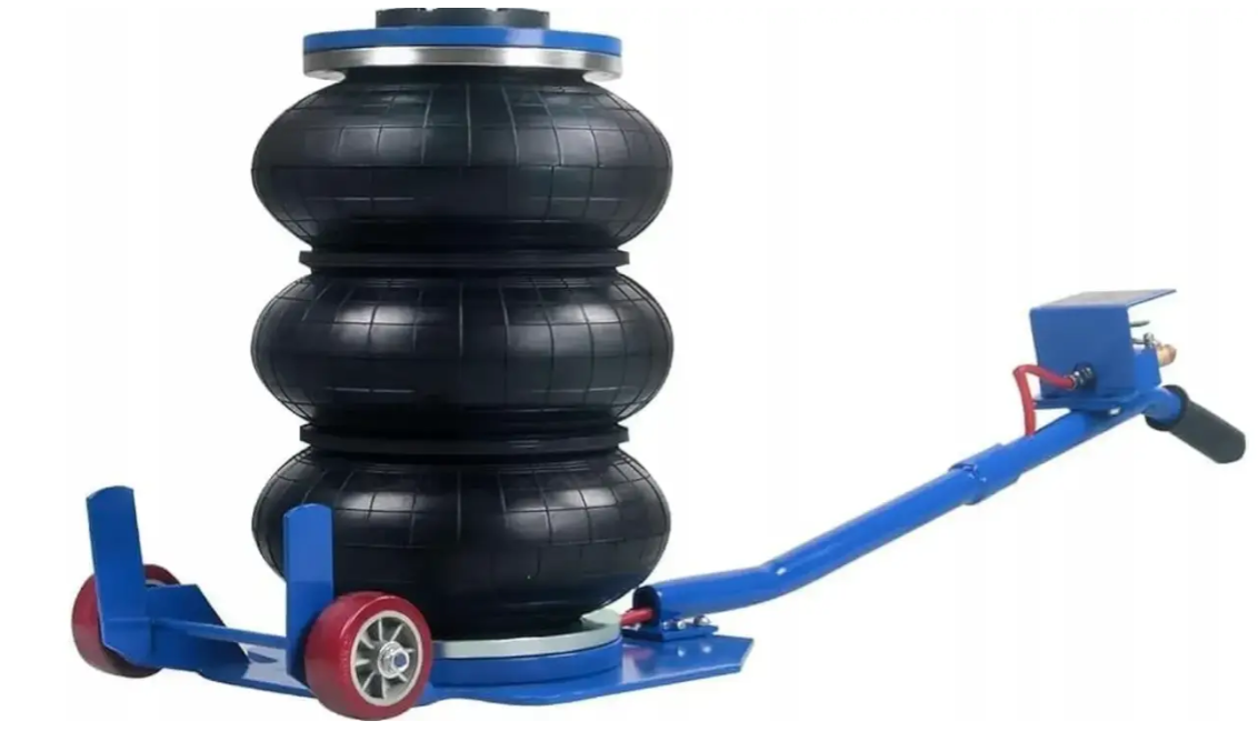 Домкрат пневматический c резиновой накладкой Silver S11085G 165-400 мм 6 т