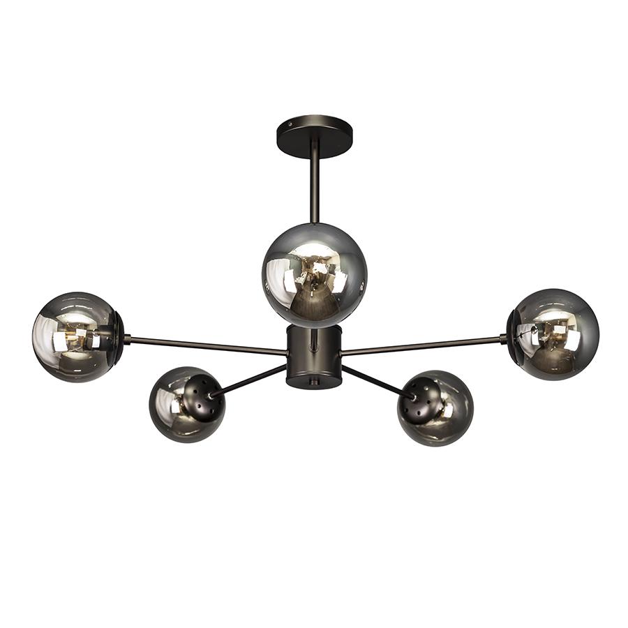 Люстра потолочная молекула Levistella 7529807-5 BK/BK Черный