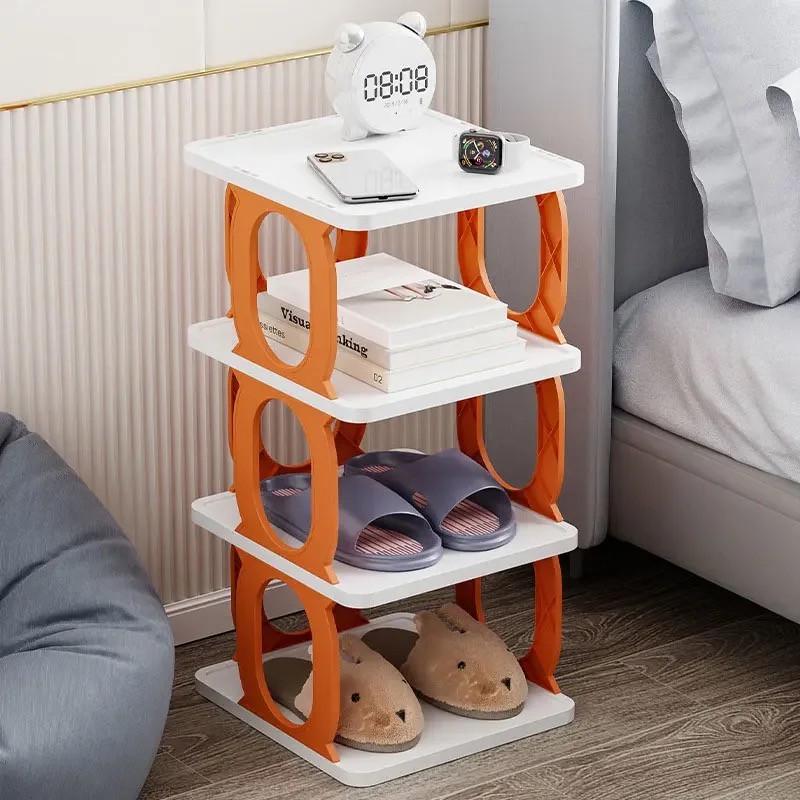 Полка для хранения обуви вещей и книг 3 уровней Shoe rack (LY-580)