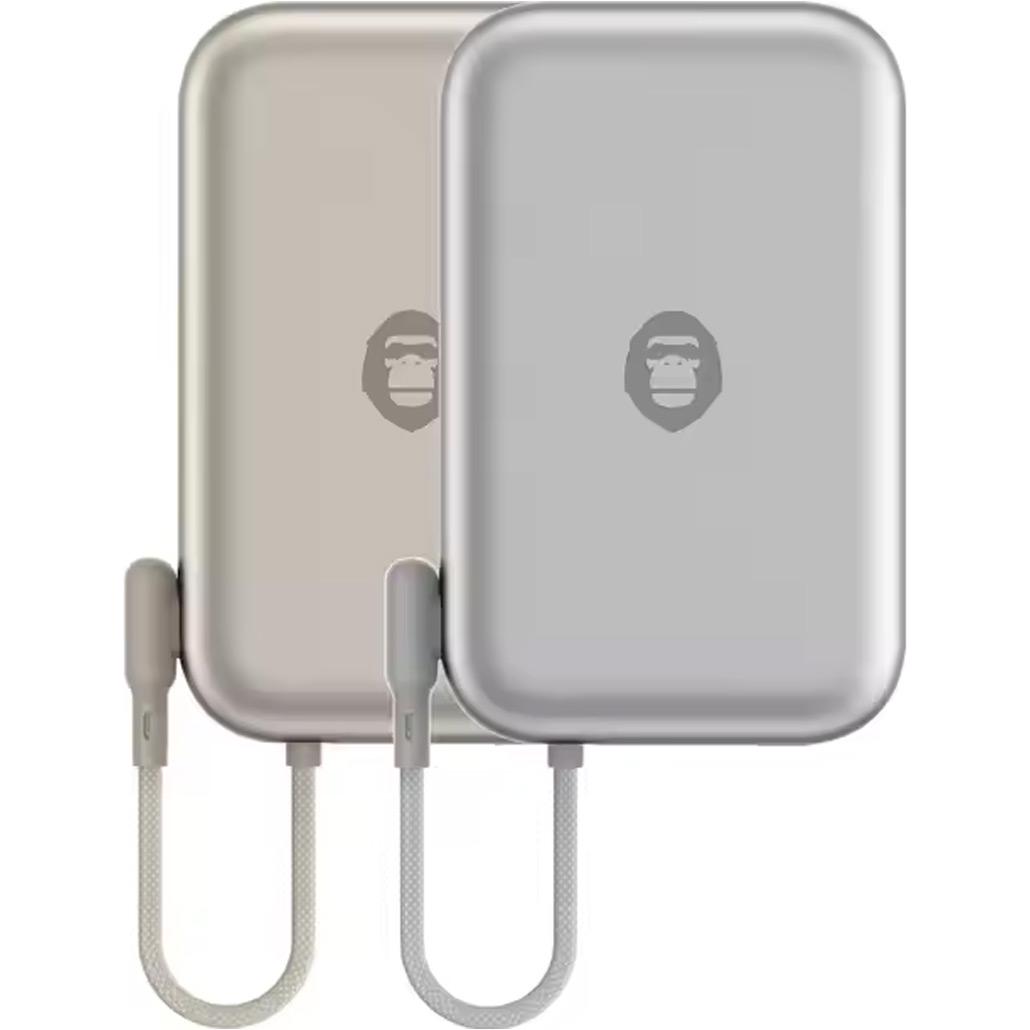 Внешний аккумулятор Blueo Space Capsule Magnetic Wireless 10000 mAh 20W Natural Titanium (BL039-NTT) - фото 3 Внешний аккумулятор Blueo Space Capsule Magnetic Wireless 10000 mAh 20W Natural Titanium (BL039-NTT) - фото 3