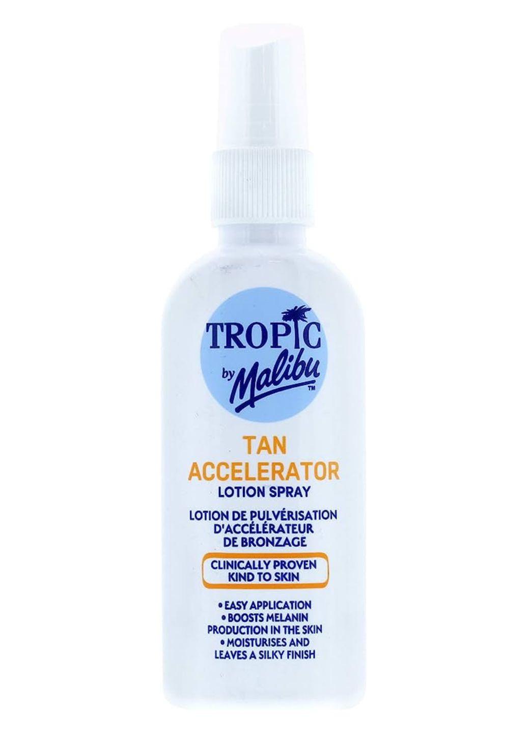 Спрей-лосьйон для пришвидшення засмаги Malibu Tropic Tan Accelerator 100 мл (Е-01524)