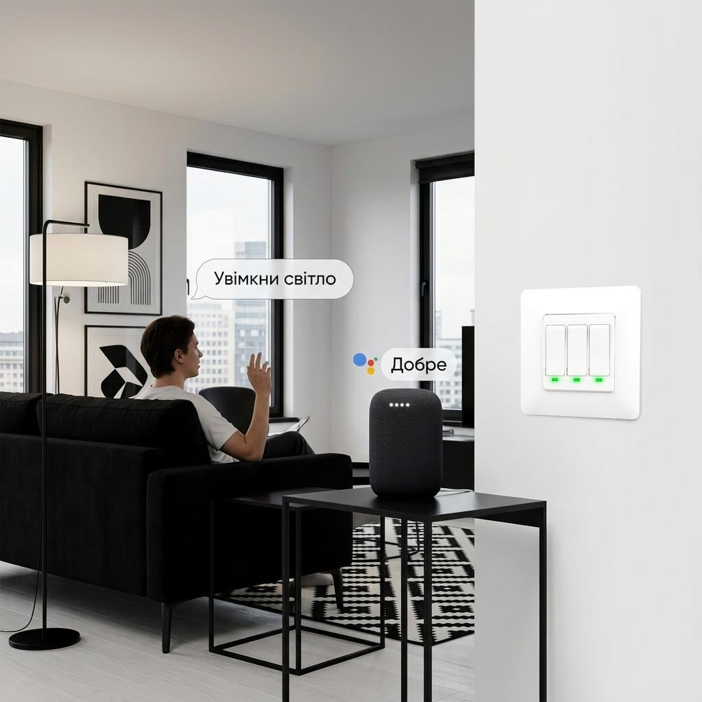 Выключатель Wi-fi Moes Smart Wall module switch 3 клавиши - фото 4 Выключатель Wi-fi Moes Smart Wall module switch 3 клавиши - фото 4