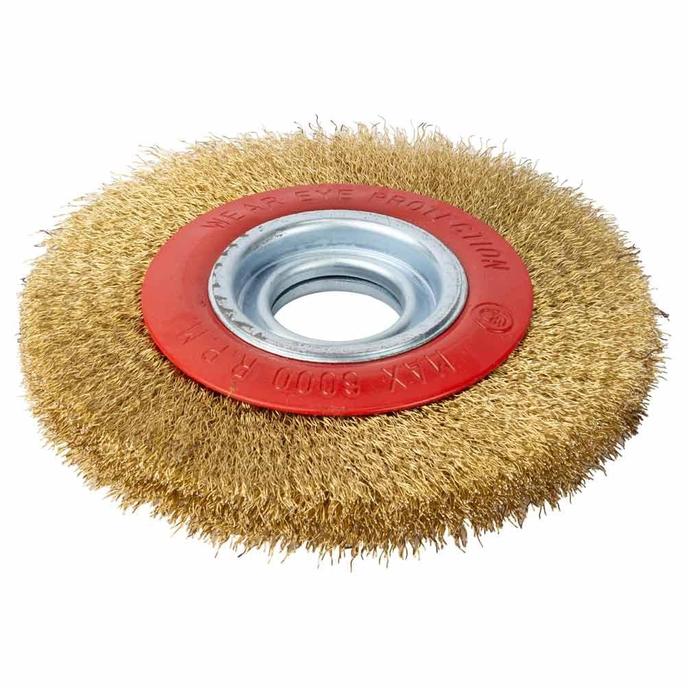 Щетка проволочная дискообразная Sigma 150 мм 32 мм латунированная (9012341)