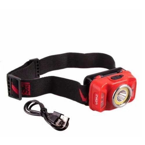Фонарь налобный Voin VL-146 5W-COB+ W/R + 5W XPE АКБ 1800 mAh с регулятором наклона (00000050339)